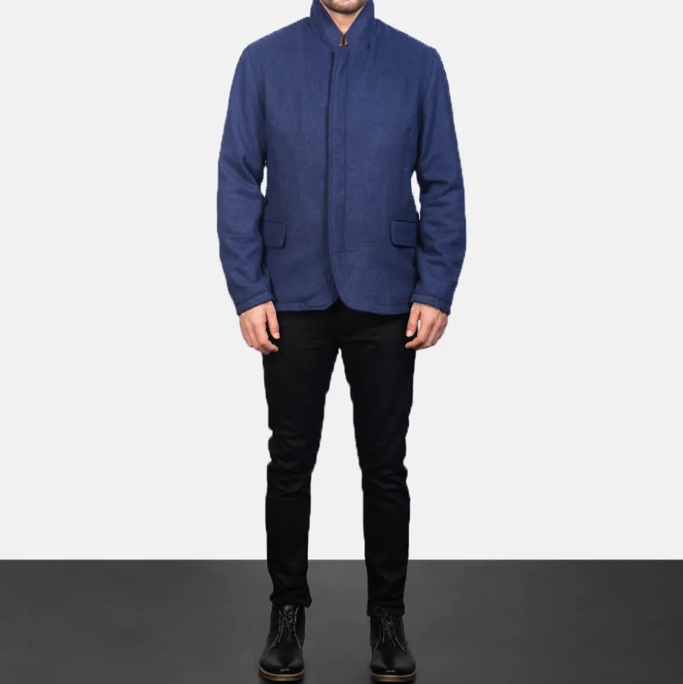 Thomas Blue Wool Jacket