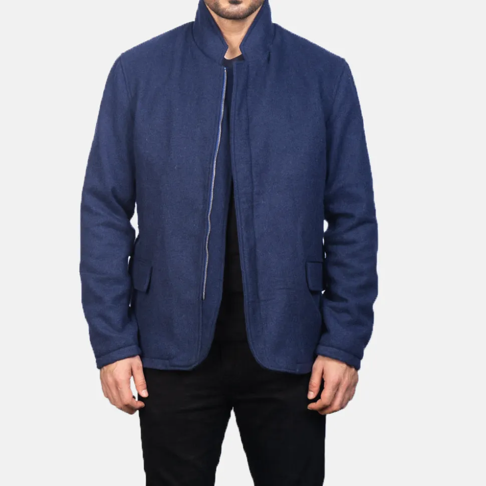 Thomas Blue Wool Jacket