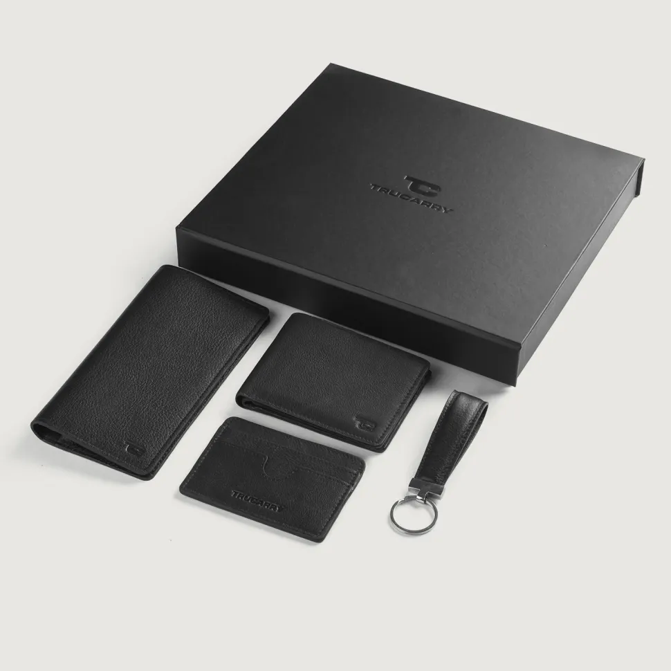 Timeless Taylen Black Leather Gift Set