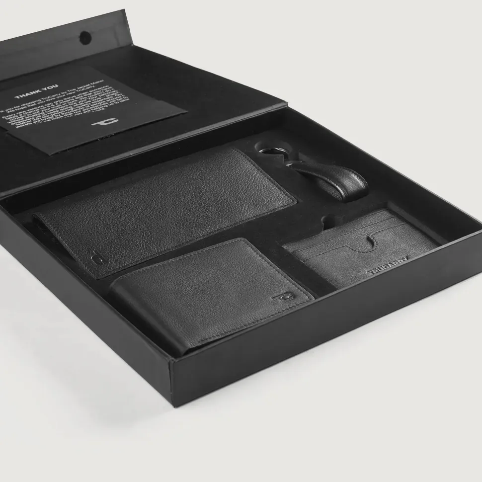 Timeless Taylen Black Leather Gift Set