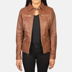 Tomachi Brown Leather Jacket