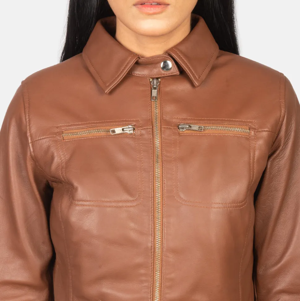 Tomachi Brown Leather Jacket