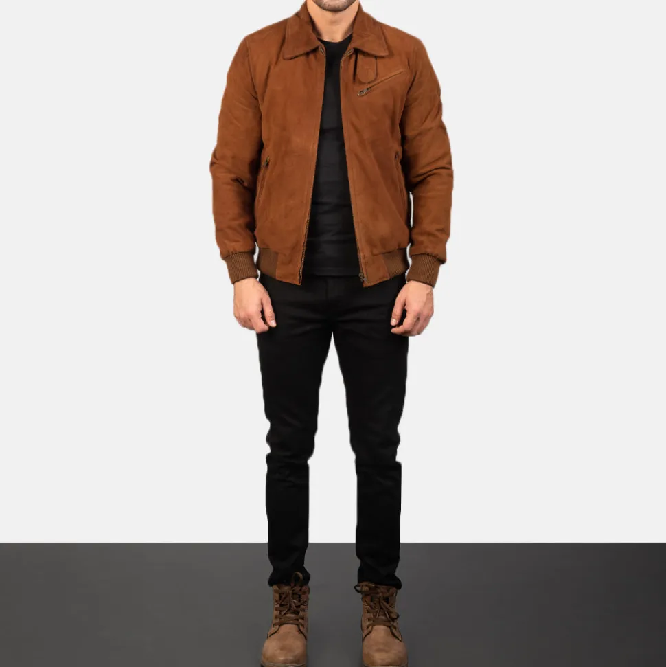 Tomchi Tan Suede Leather Jacket