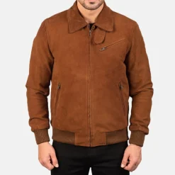 Tomchi Tan Suede Leather Jacket