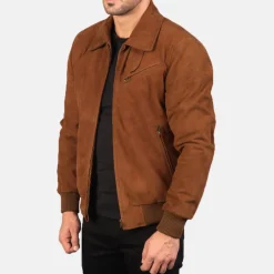 Tomchi Tan Suede Leather Jacket