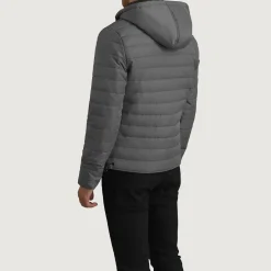 Tyler Grey Hooded Puffer Jacket