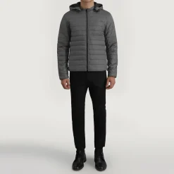 Tyler Grey Hooded Puffer Jacket
