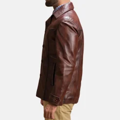 Vincent Alley Brown Leather Jacket