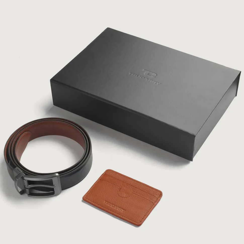 Voltor Brown Leather Gift Set