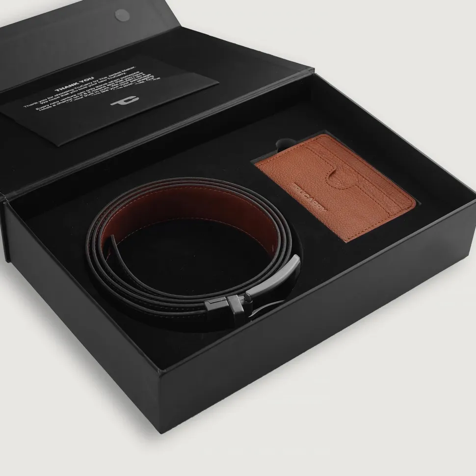 Voltor Brown Leather Gift Set