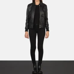 Westa A-2 Black Leather Bomber Jacket