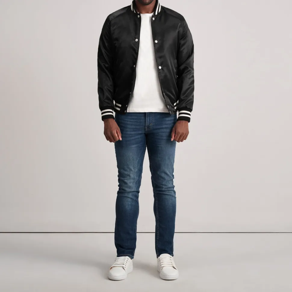Xander Black Varsity Jacket