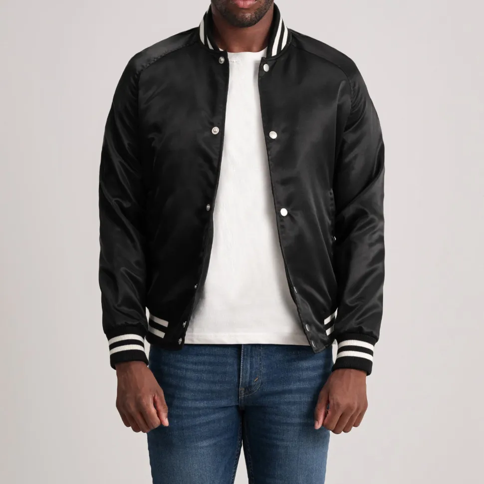 Xander Black Varsity Jacket