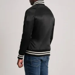Xander Black Varsity Jacket