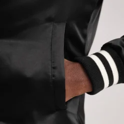 Xander Black Varsity Jacket