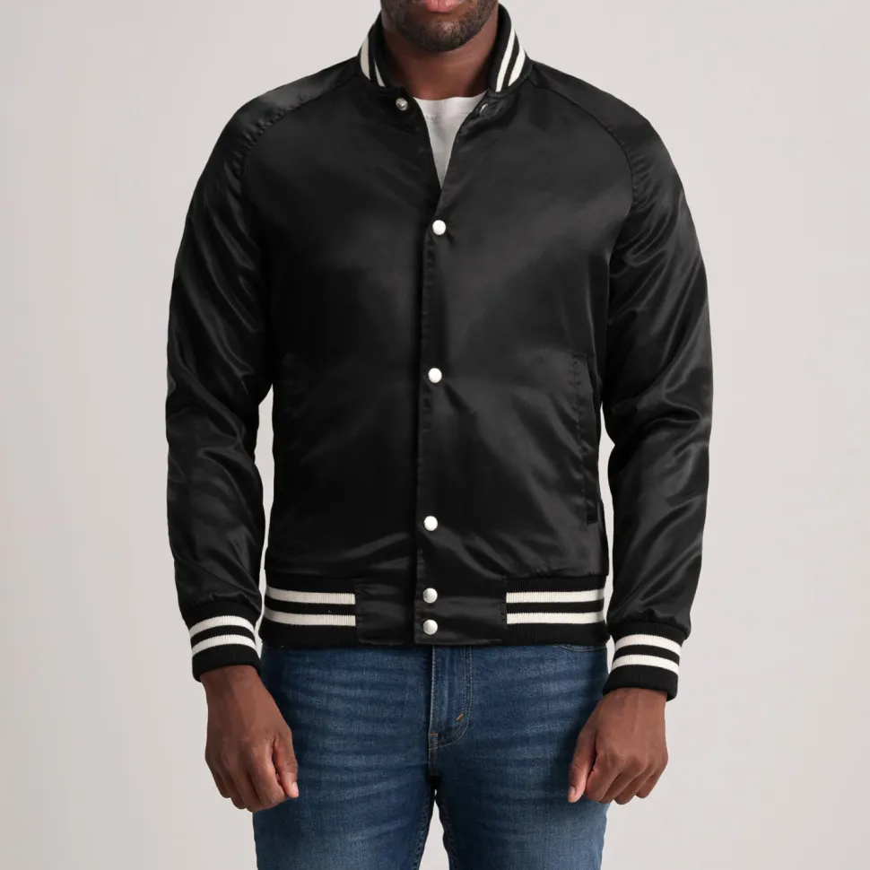 Xander Black Varsity Jacket