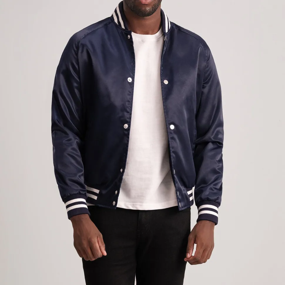 Xander Blue Varsity Jacket