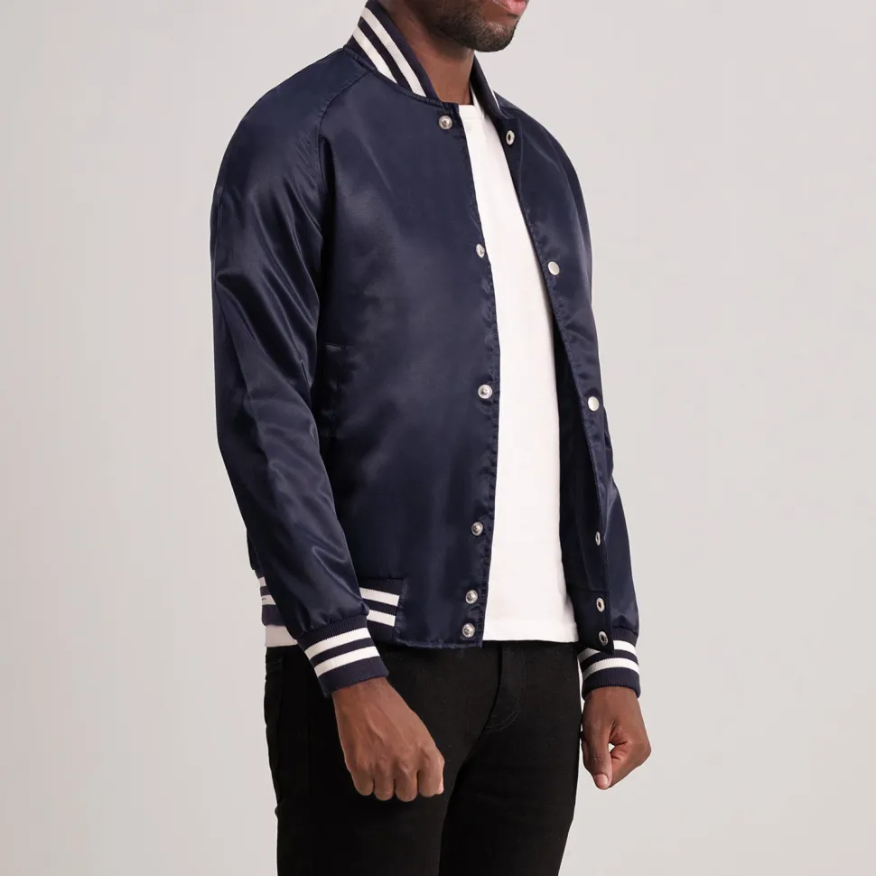 Xander Blue Varsity Jacket