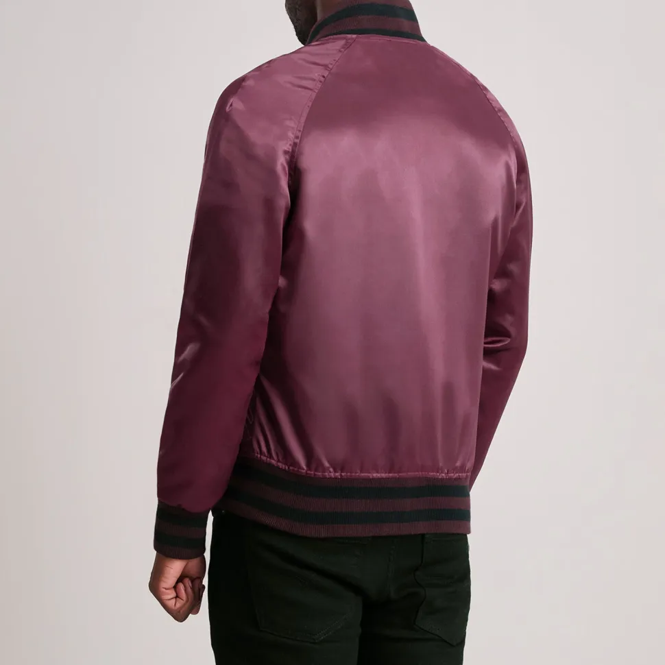 Xander Maroon Varsity Jacket