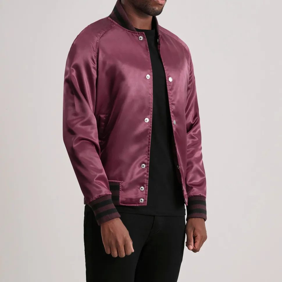 Xander Maroon Varsity Jacket