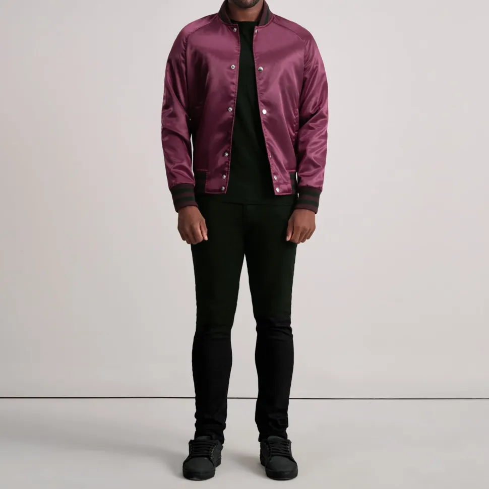 Xander Maroon Varsity Jacket