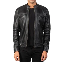 Youngster Black Leather Biker Jacket