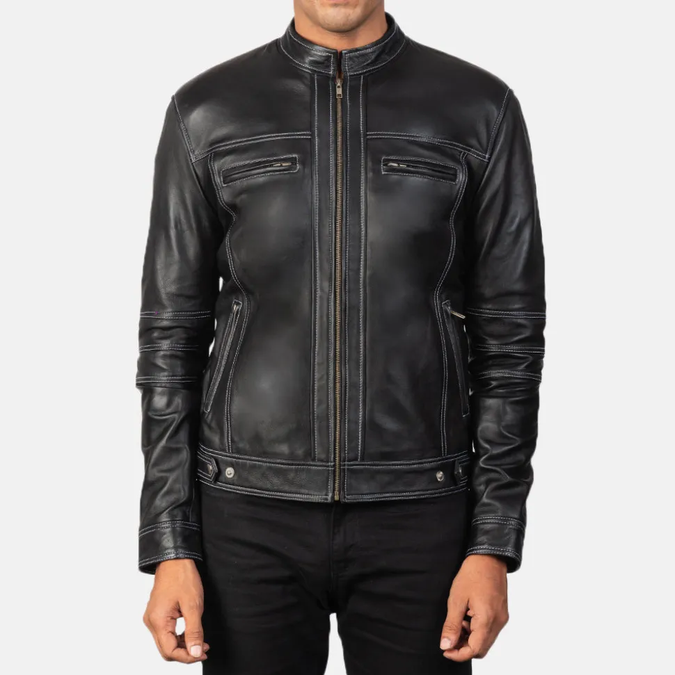 Youngster Black Leather Biker Jacket