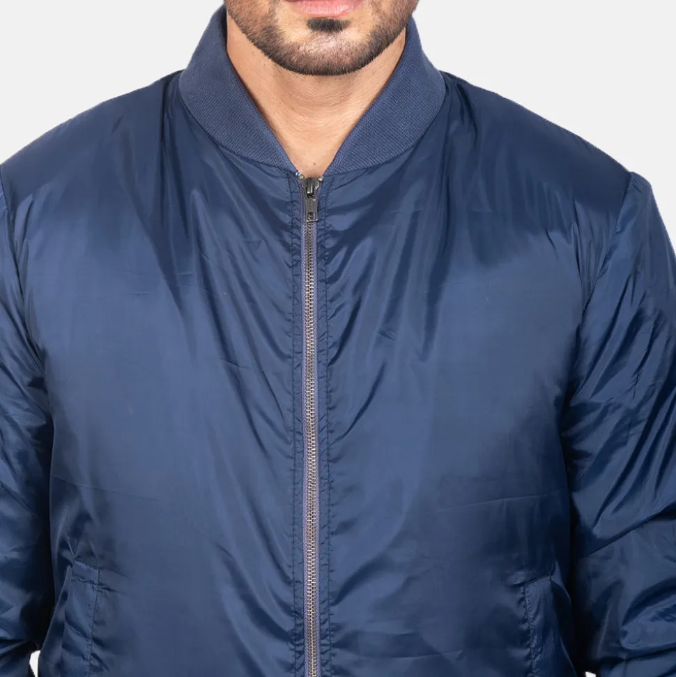 Zack Blue Bomber Jacket