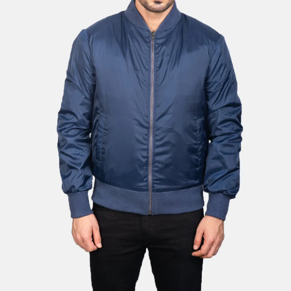 Zack Blue Bomber Jacket