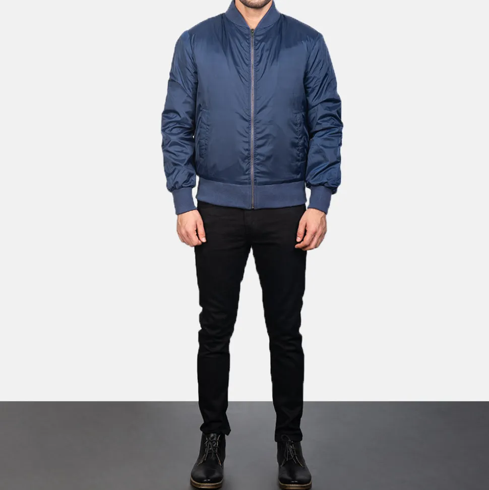 Zack Blue Bomber Jacket