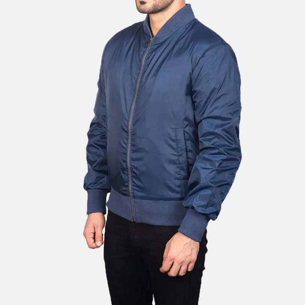 Zack Blue Bomber Jacket