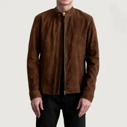 Zen Brown Suede Biker Jacket