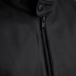 Zen Matte Black Leather Biker Jacket