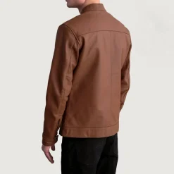 Zen Matte Brown Leather Biker Jacket