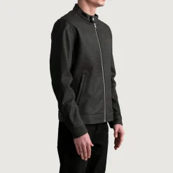 Zen Tumbled Brown Leather Biker Jacket